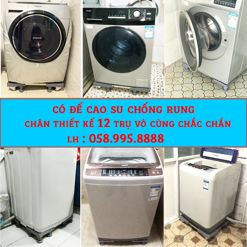 Chân kê máy giặt tủ lạnh 12 trụ ( 42-68cm )