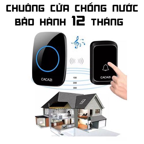 Chuông cửa không dây Cacazi A06, chống nước