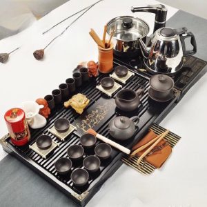 Bàn trà gỗ điện đa năng mã đáo KT 54X33X7.5CM 0047