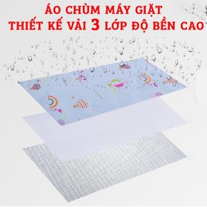 Áo trùm máy giặt cao cấp 3 lớp (bay vào không gian)