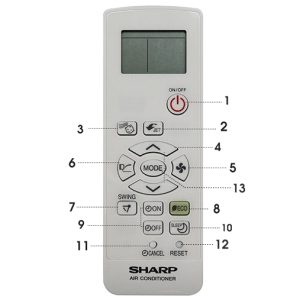 Remote máy lạnh Sharp 03