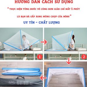 Mùng chụp cao cấp (100x190x80cm)