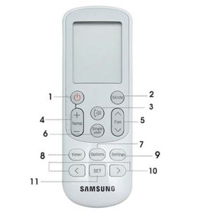 Remote máy lạnh samsung 03