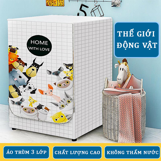 the-gioi-dong-vat-sua-550x550-2 Áo trùm máy giặt cao cấp 3 lớp (thế giới động vật)