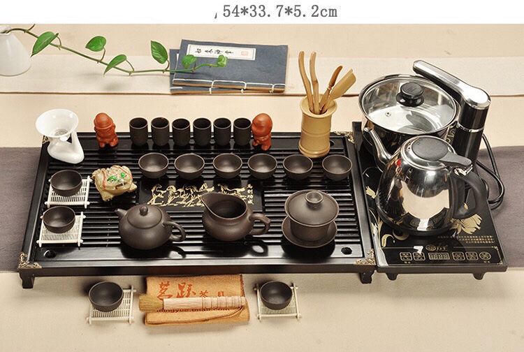 0047 Bàn trà gỗ điện đa năng mã đáo