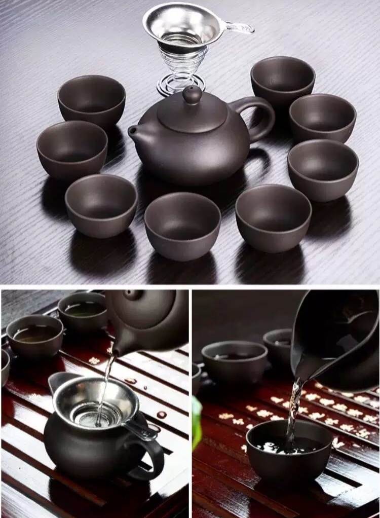 0068 Bộ tách trà đất nung cao cấp