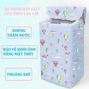 Áo trùm máy giặt cửa trên 3 lớp ( Công viên tuổi thơ )