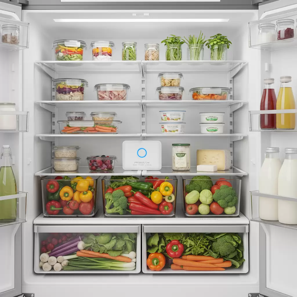 Hệ thống ngăn chứa riêng biệt giúp ngăn chặn sự lây lan mùi thực phẩm hiệu quả