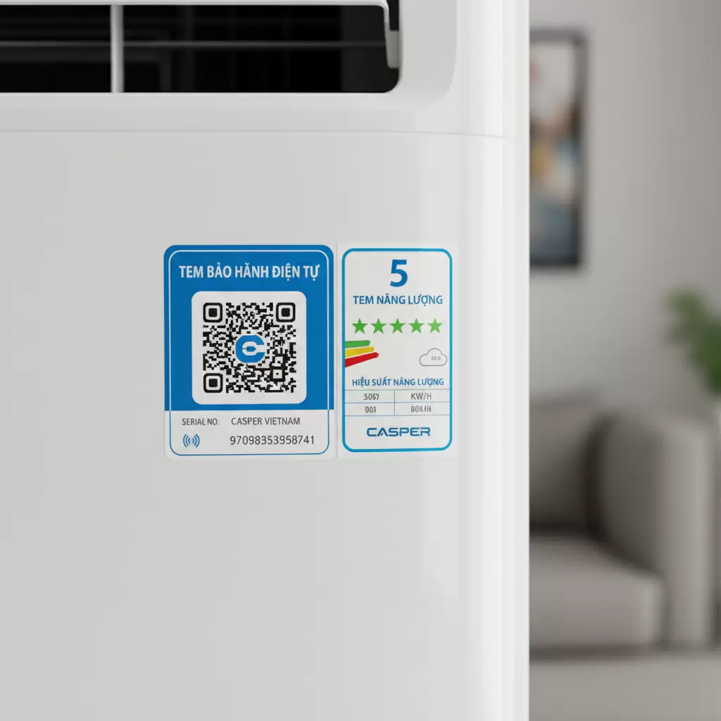 Kiểm tra tem mác và bảo hành điện tử để đảm bảo mua đúng hàng chính hãng