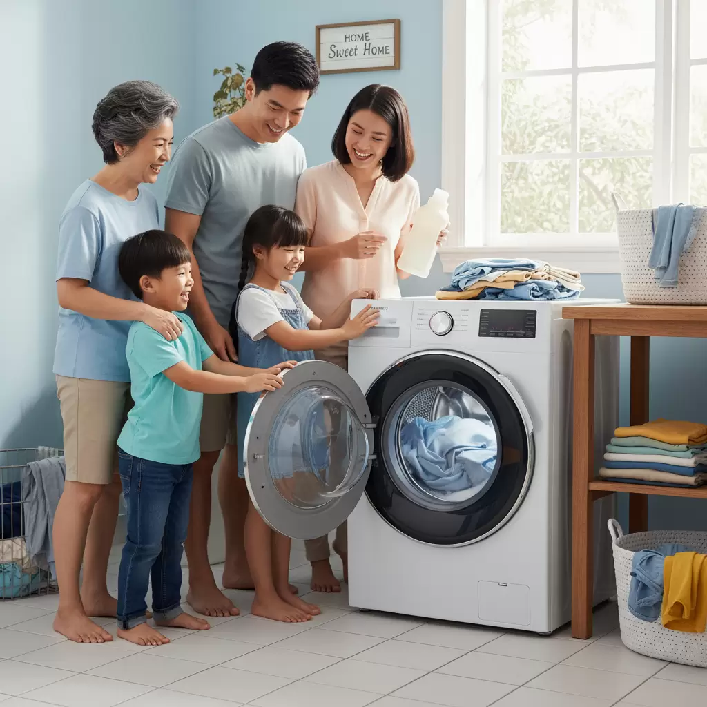 Lựa chọn máy giặt phù hợp giúp việc chăm sóc gia đình trở nên dễ dàng hơn