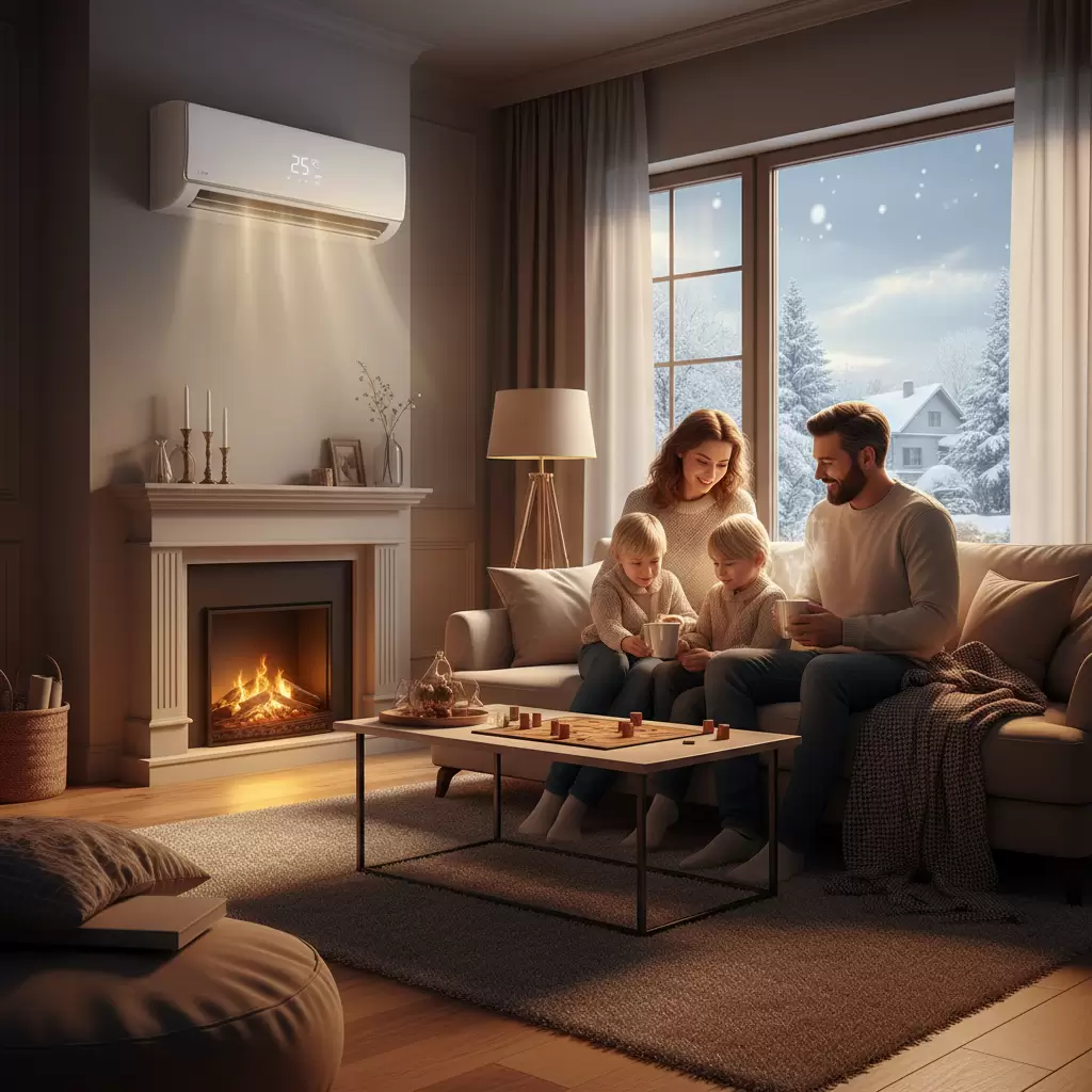 Sử dụng điều hòa 2 chiều mang lại không gian ấm áp và tiết kiệm cho gia đình trong mùa đông