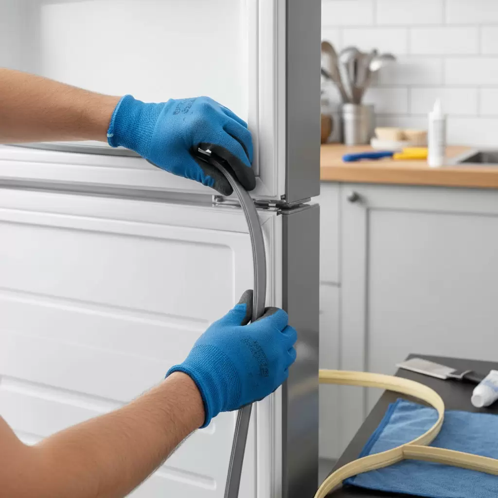 Quy trình lắp đặt ron cao su tủ lạnh mới tại nhà cần sự tỉ mỉ