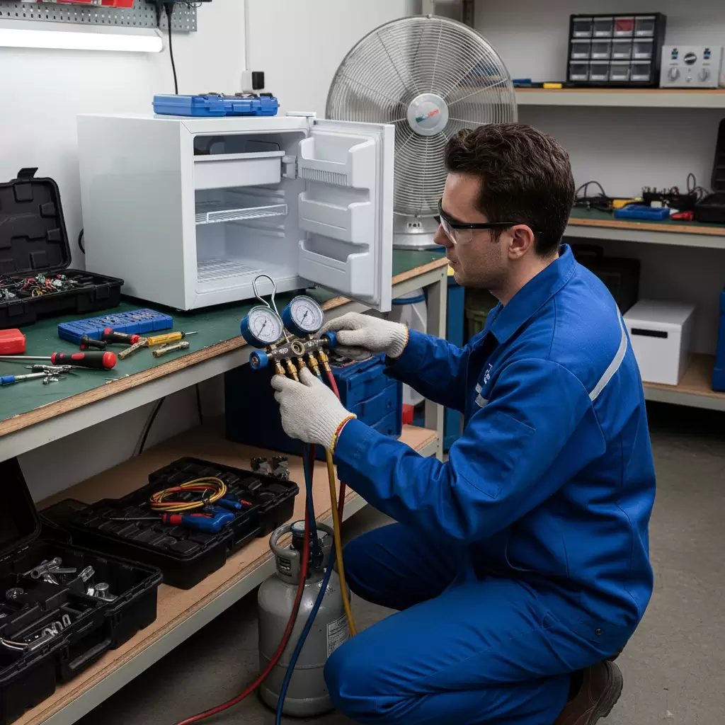 Dịch vụ kiểm tra và nạp gas tủ lạnh mini định kỳ giúp máy hoạt động bền bỉ hơn