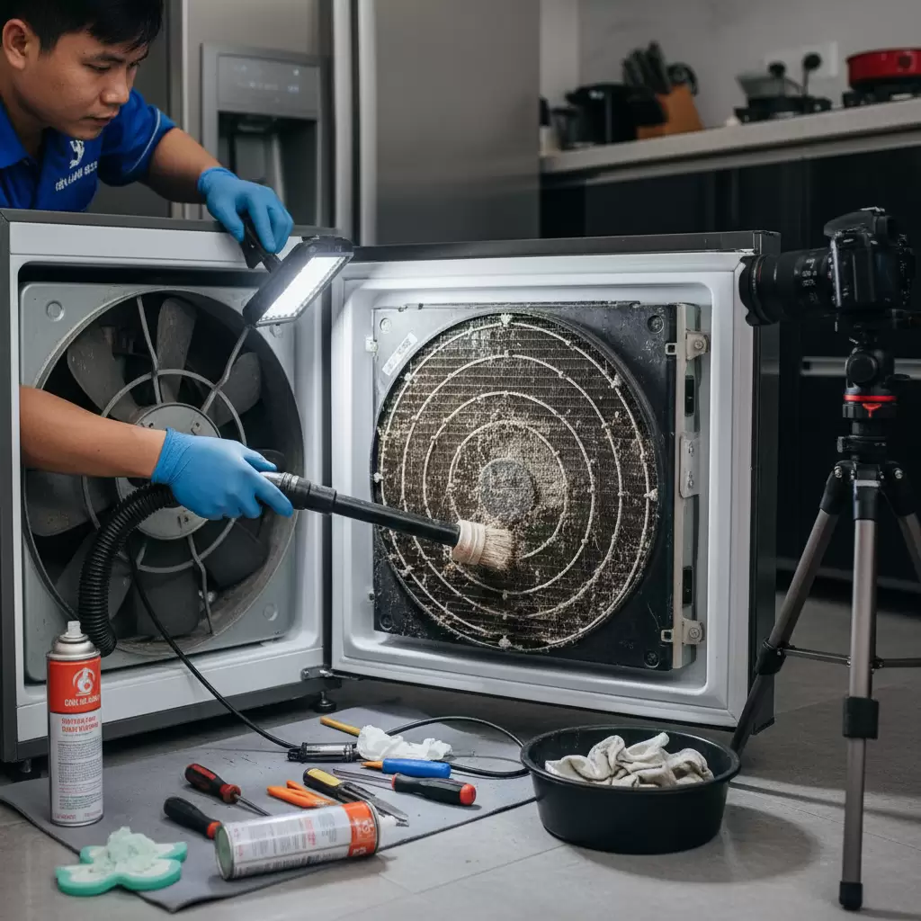 Vệ sinh định kỳ là cách hiệu quả nhất để giảm thiểu tiếng ồn và tiết kiệm điện năng