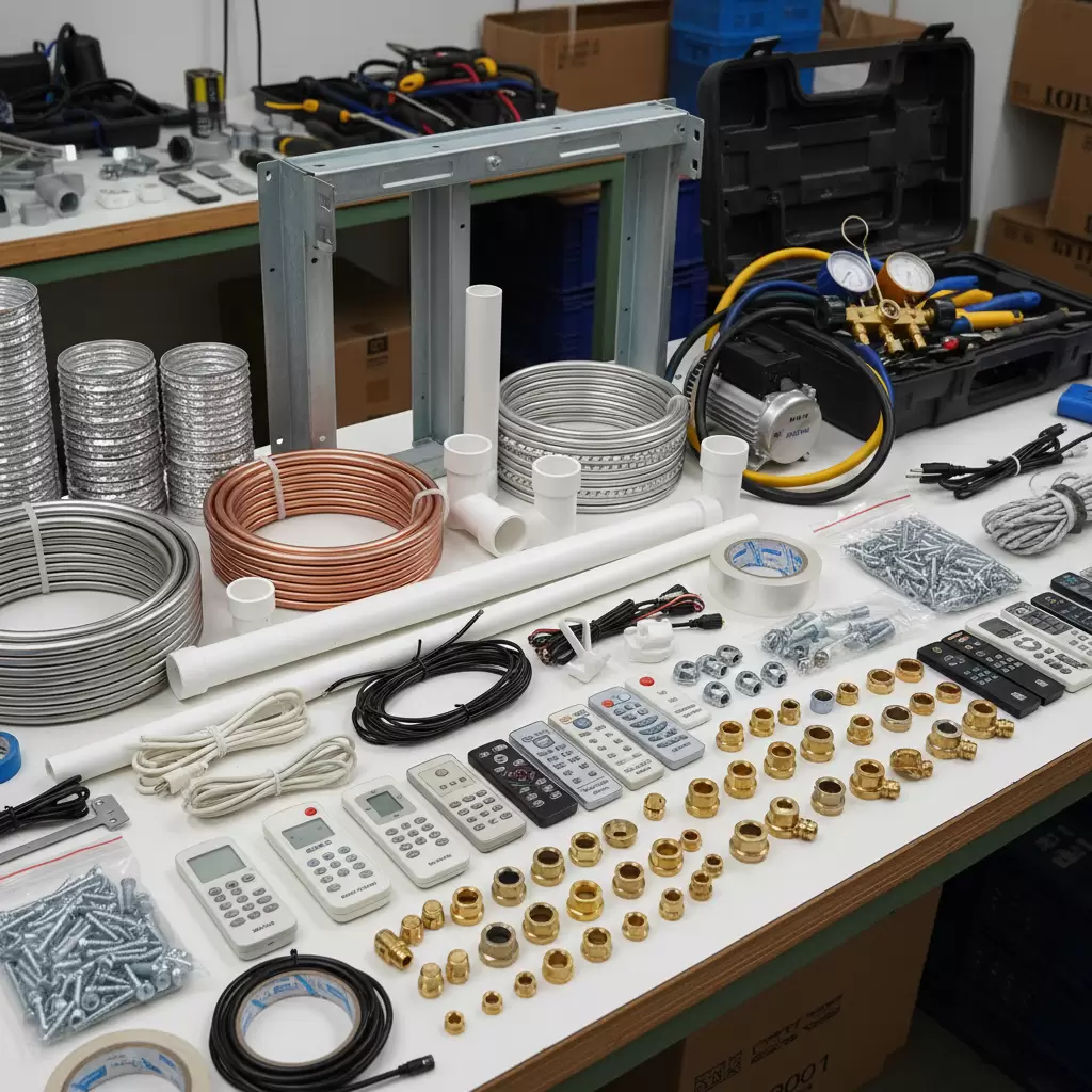 Tổng hợp các loại phụ kiện điều hòa cần thiết cho quá trình lắp đặt và bảo dưỡng định kỳ