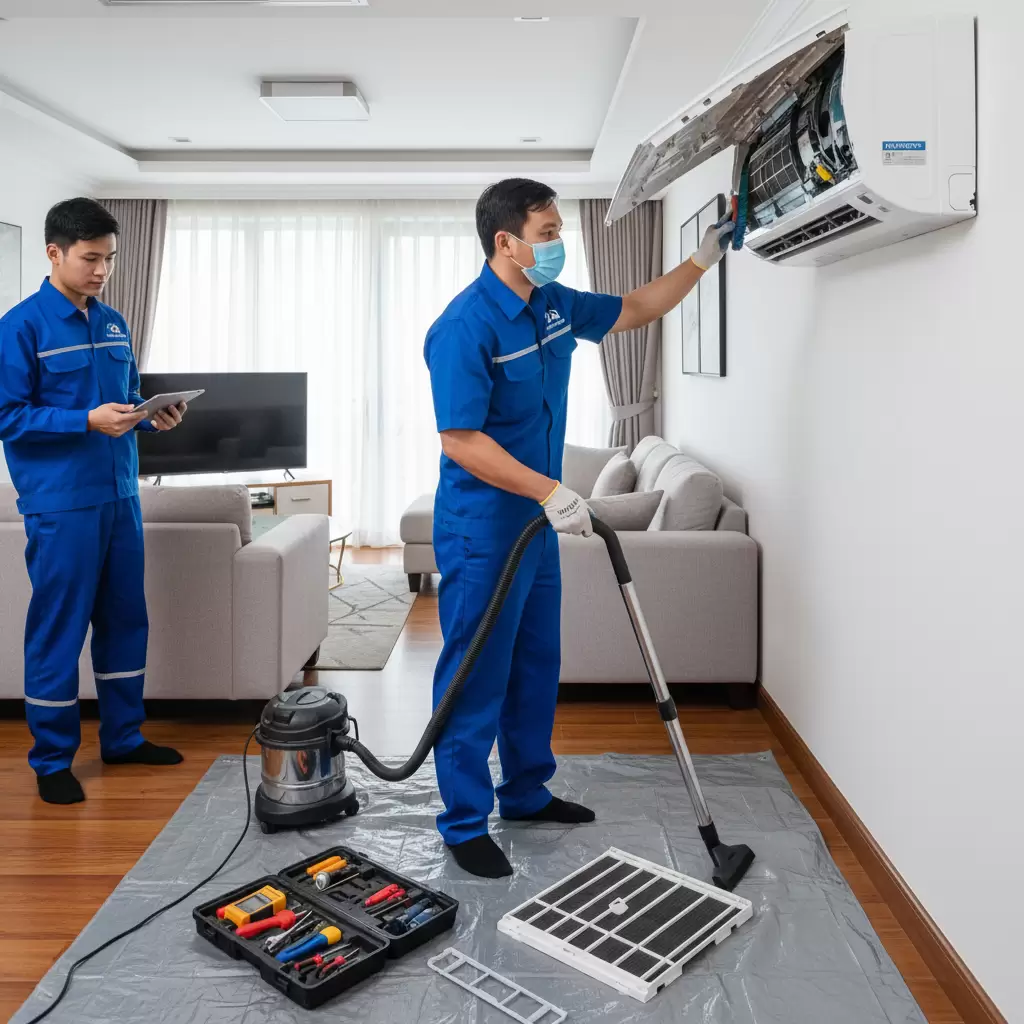 Quy trình bảo dưỡng điều hòa Inverter chuyên nghiệp giúp máy vận hành bền bỉ