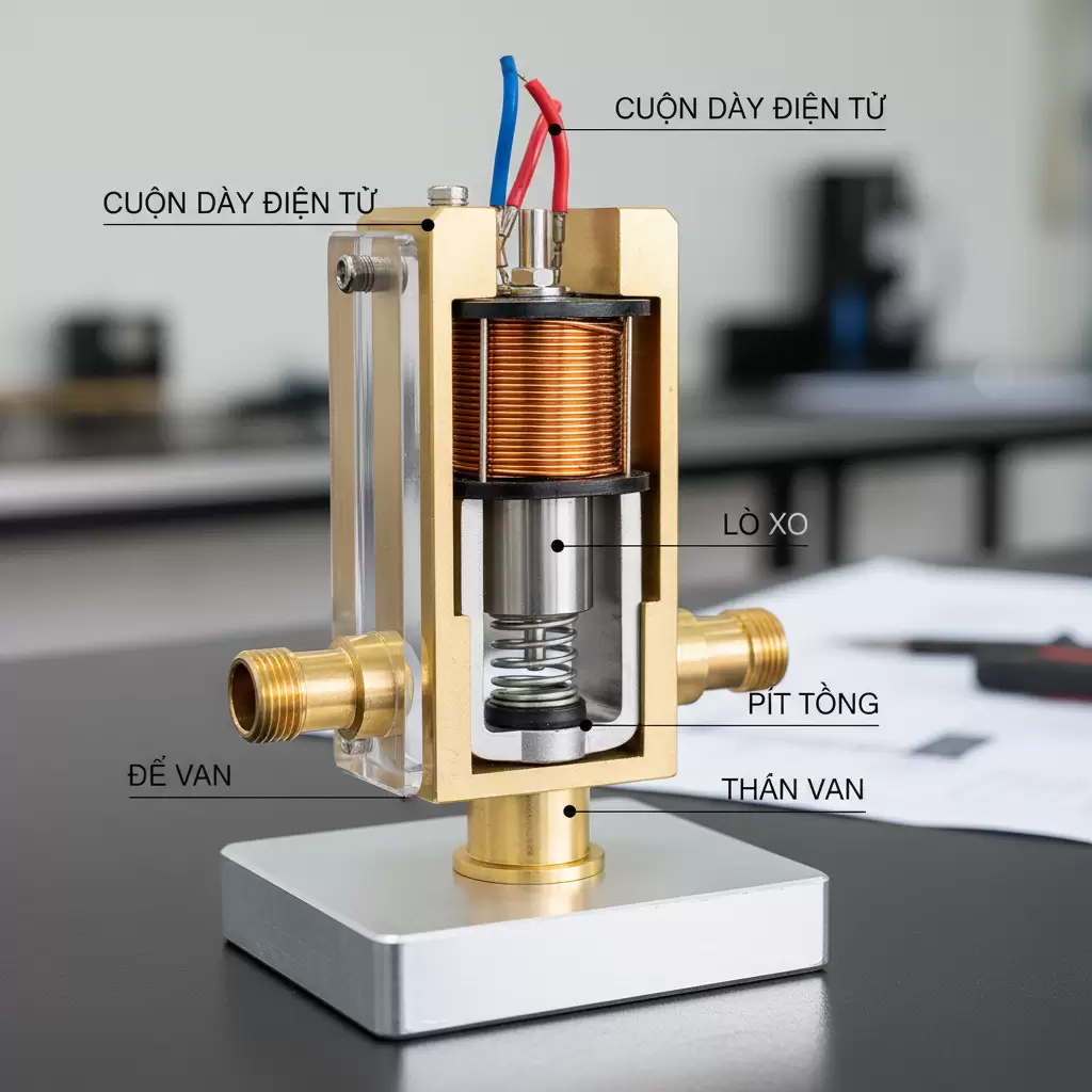 Van điện từ là linh kiện quan trọng giúp điều tiết dòng gas trong hệ thống điều hòa