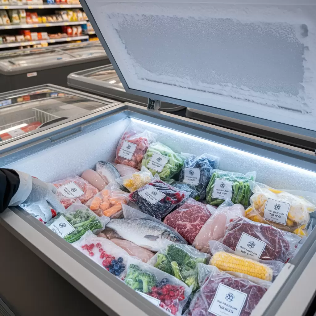 Khả năng làm lạnh sâu giúp thực phẩm giữ trọn dưỡng chất trong thời gian dài