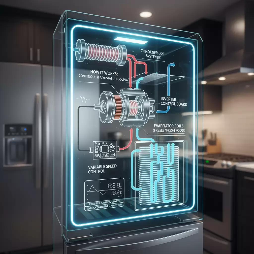 Cơ chế vận hành linh hoạt của máy nén Inverter giúp tối ưu hóa điện năng