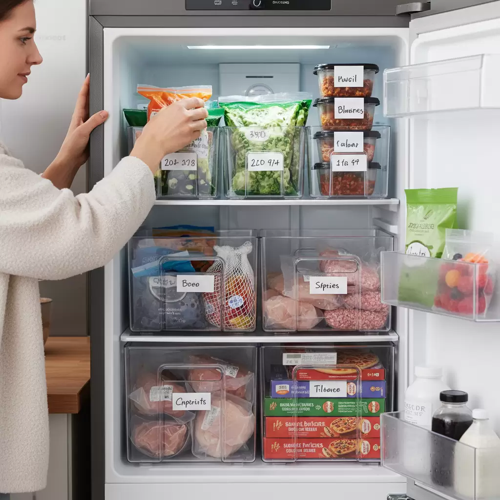 Sắp xếp thực phẩm ngăn nắp giúp khí lạnh lưu thông tốt hơn