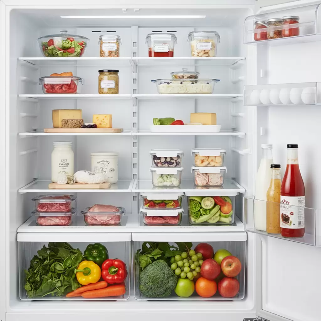 Sắp xếp thực phẩm hợp lý giúp luồng khí lạnh lưu thông hiệu quả hơn