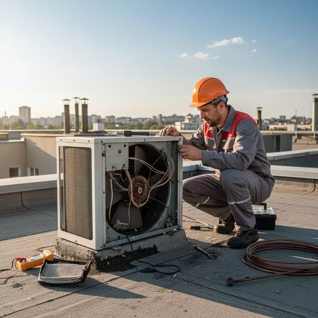 Kiểm tra tình trạng hoạt động của dàn nóng điều hòa trước khi thay thế