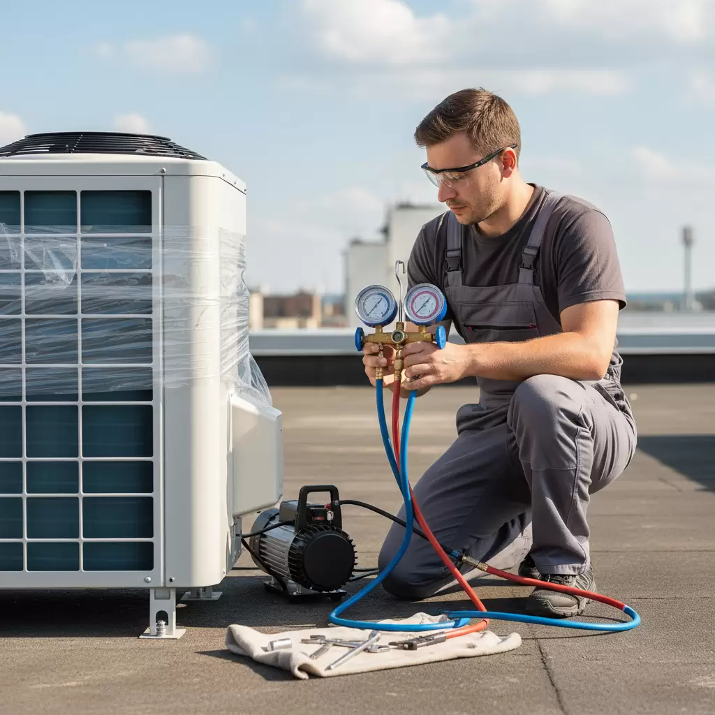 Quy trình hút chân không là bước bắt buộc khi lắp đặt dàn nóng mới