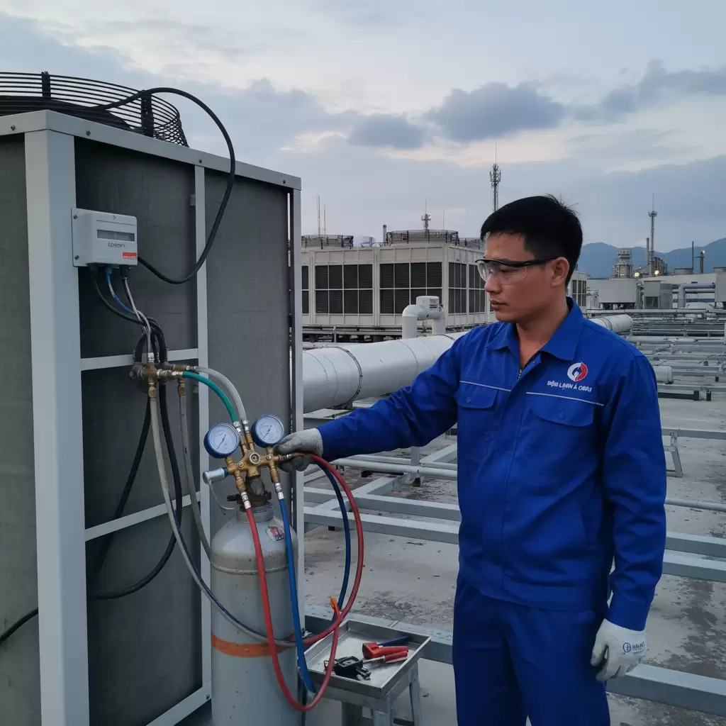 Quy trình nạp gas cần tuân thủ các bước kỹ thuật để đảm bảo an toàn và hiệu suất