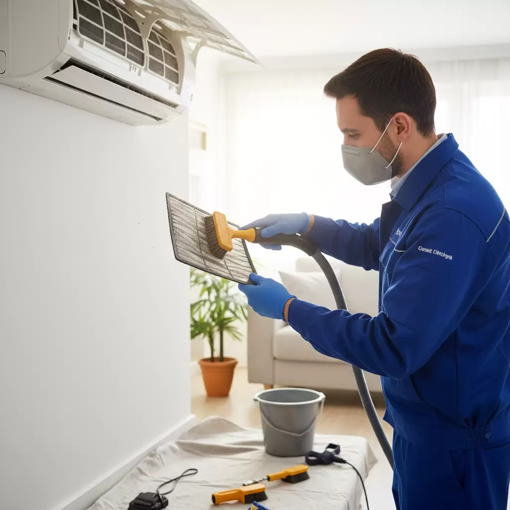gemini_image_1768684586-1 Vệ sinh điều hòa định kỳ giúp không khí trong lành và bảo vệ hệ hô hấp
