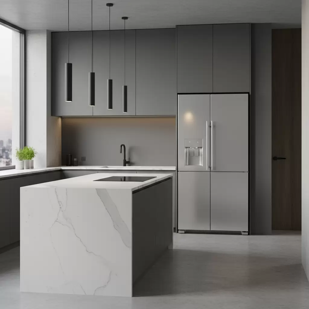 gemini_image_1768687084 Tủ lạnh 2 cánh dung tích 300L là sự lựa chọn hoàn hảo cho không gian bếp hiện đại