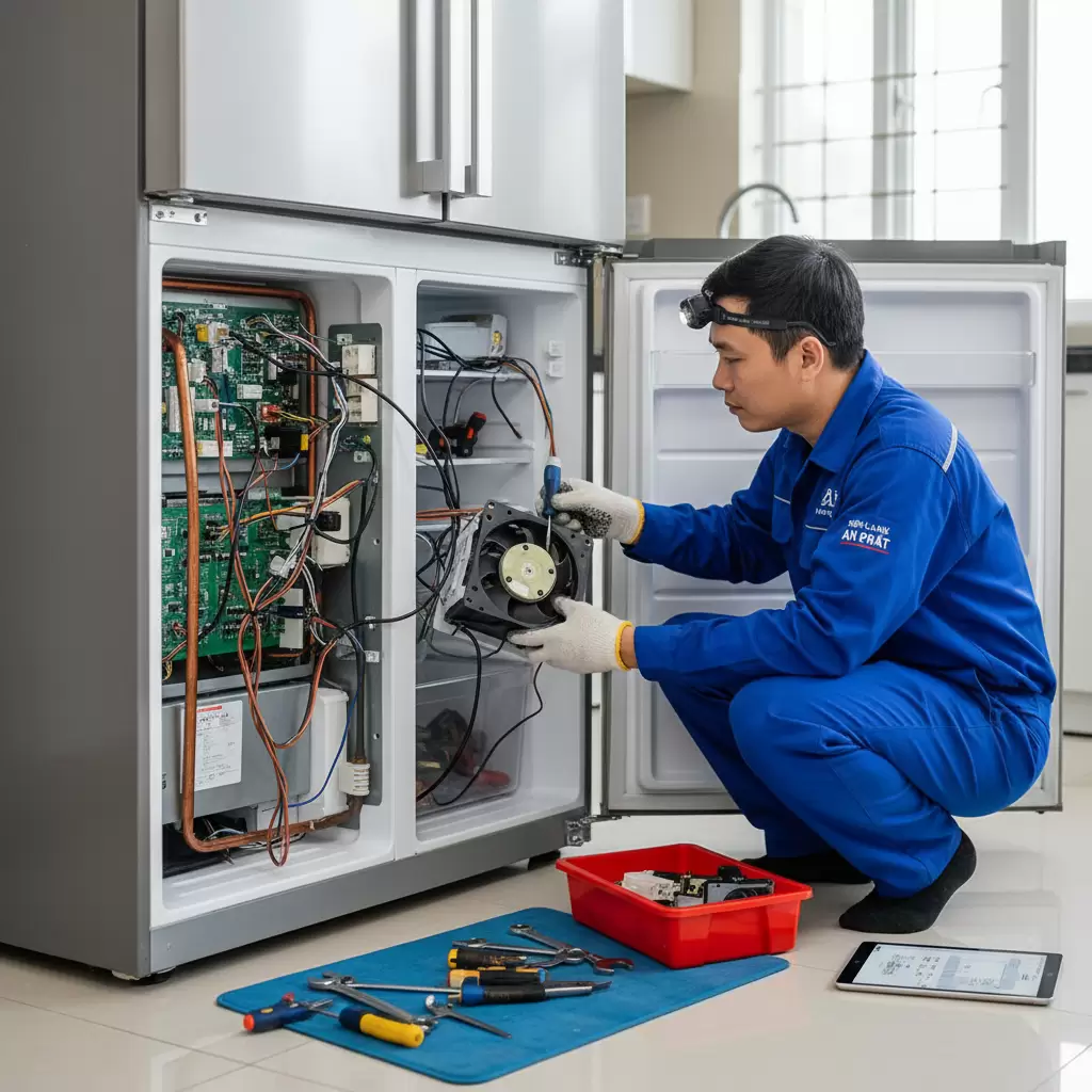 gemini_image_1768687827 Nguồn hàng ổn định giúp thợ điện lạnh nâng cao uy tín và hiệu quả công việc